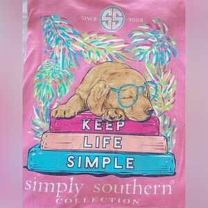 Simply Southern T-Shirt either Keep Life Simple with pup on back